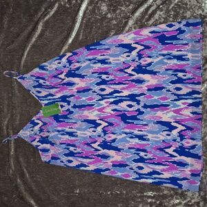 NEW NWT  Lillly Pulitzer Lela Silk Dress - Amethyst One Too Many Ikat Print